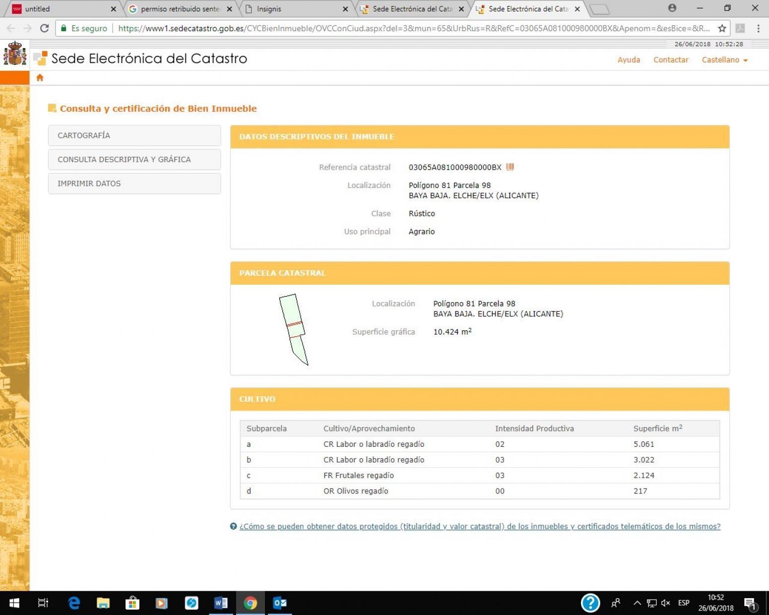 Suelo en venta, Las Bayas