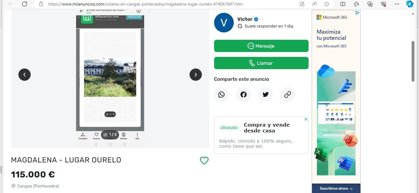 Suelo en venta, Cangas, Pontevedra, Pontevedra