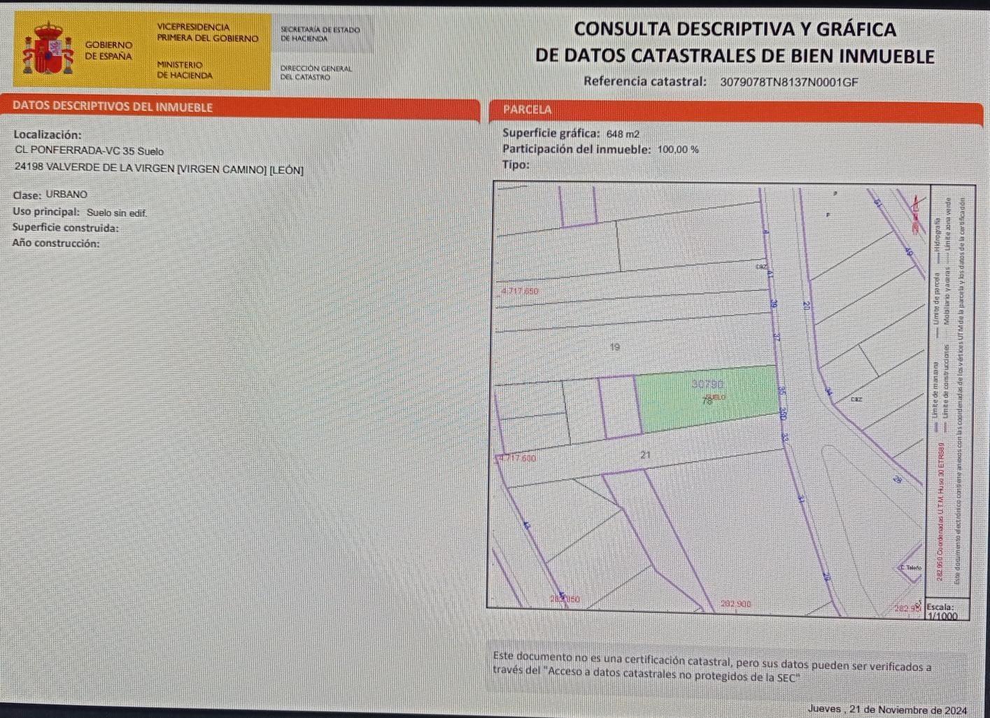 Fincas y solares-Venta-Valverde de la Virgen-1681101-Foto-2