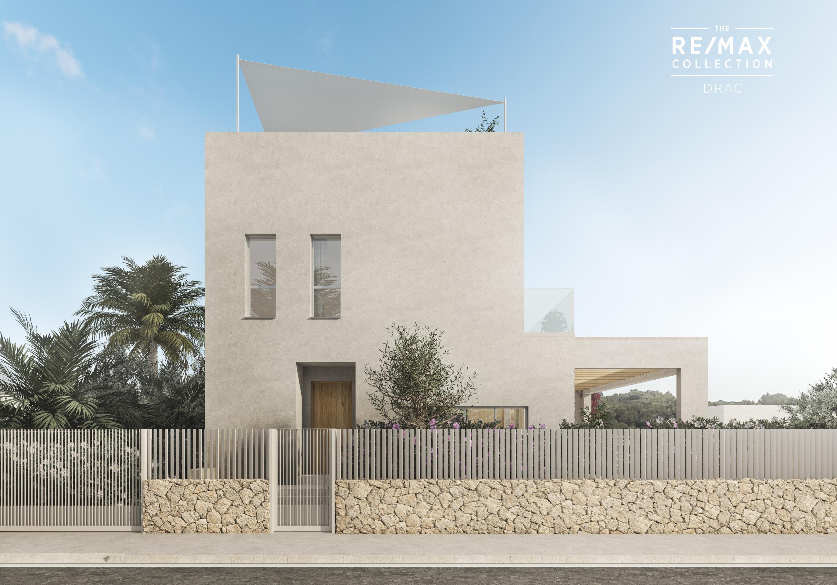 Villa de Lujo en construcción con piscina en Cala Figuera