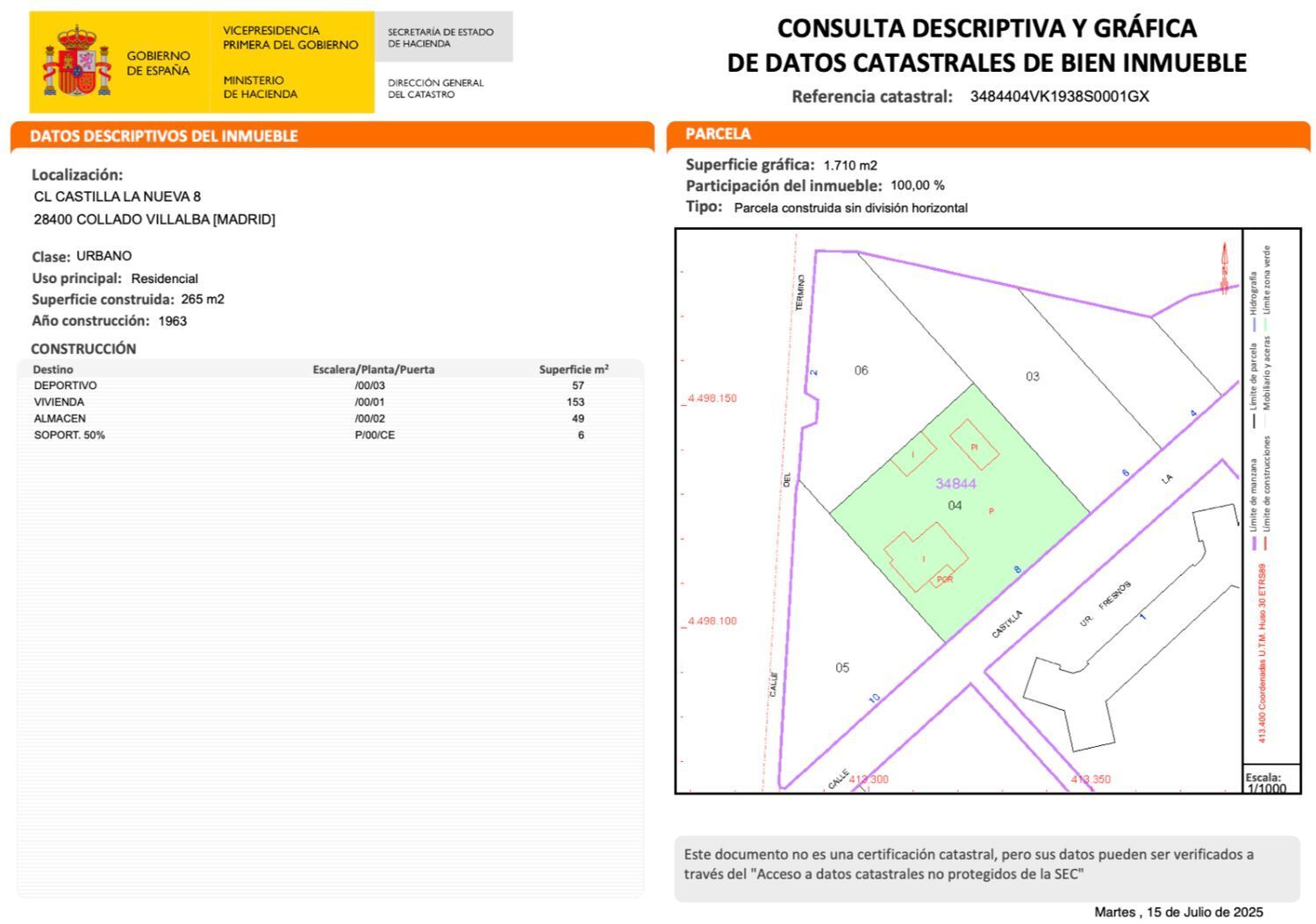 Propiedad en venta en Madrid, Collado Villalba