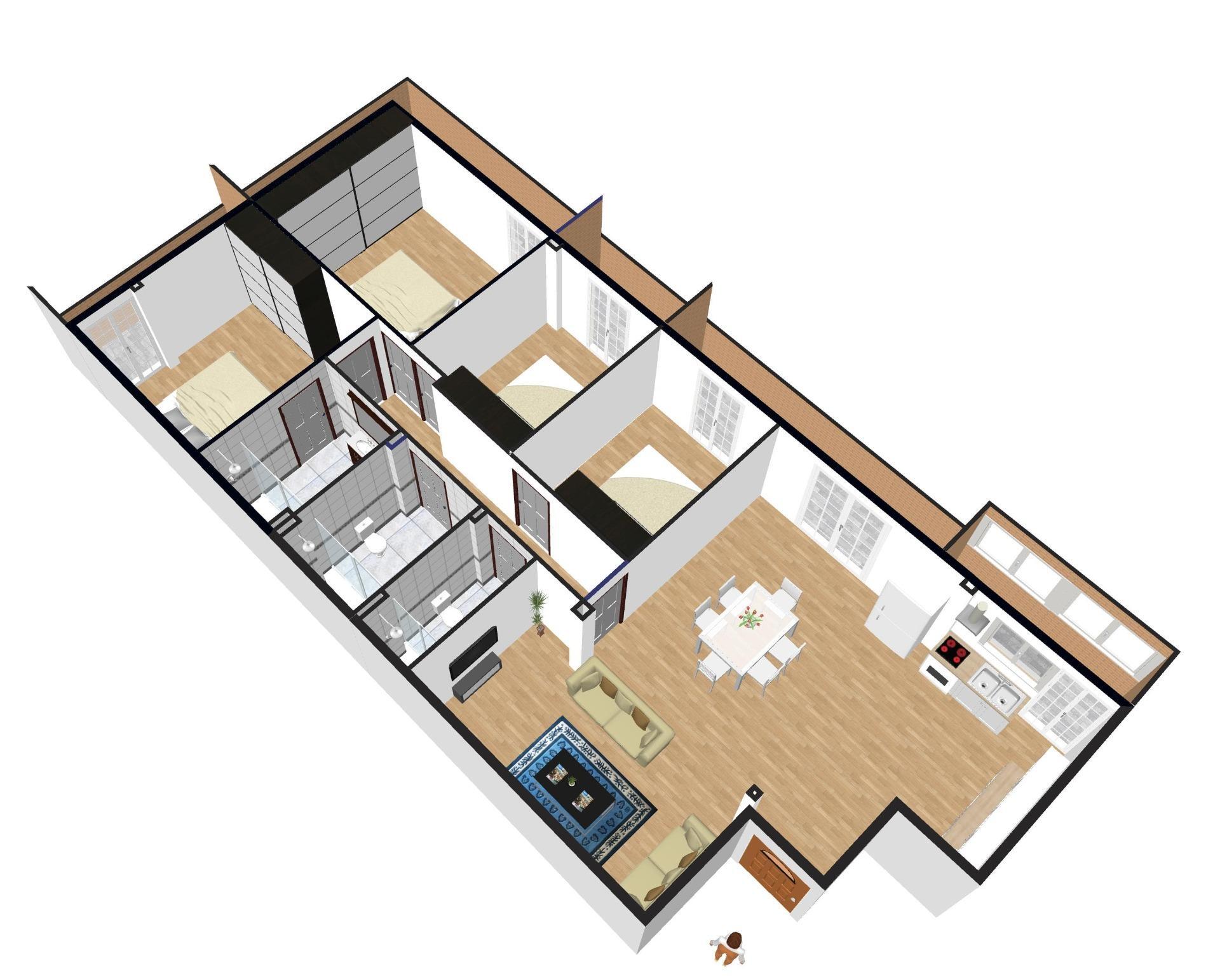 Estupendo piso con 4 dormitorios, 3 baños, terraza, garaje y trastero cerca de la calle Arturo Soria