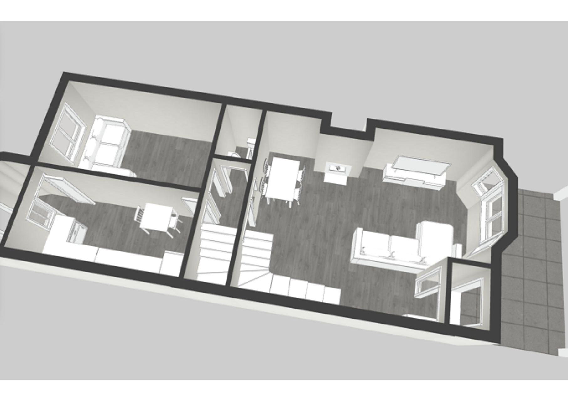 Chalet adosado de 5 hab. (1 en Planta Baja)