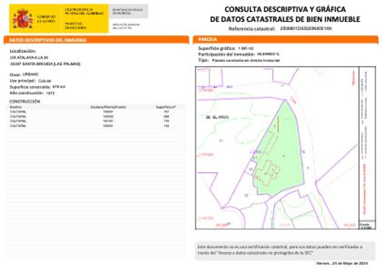 Propiedad en venta en Las Palmas, Santa Brigida