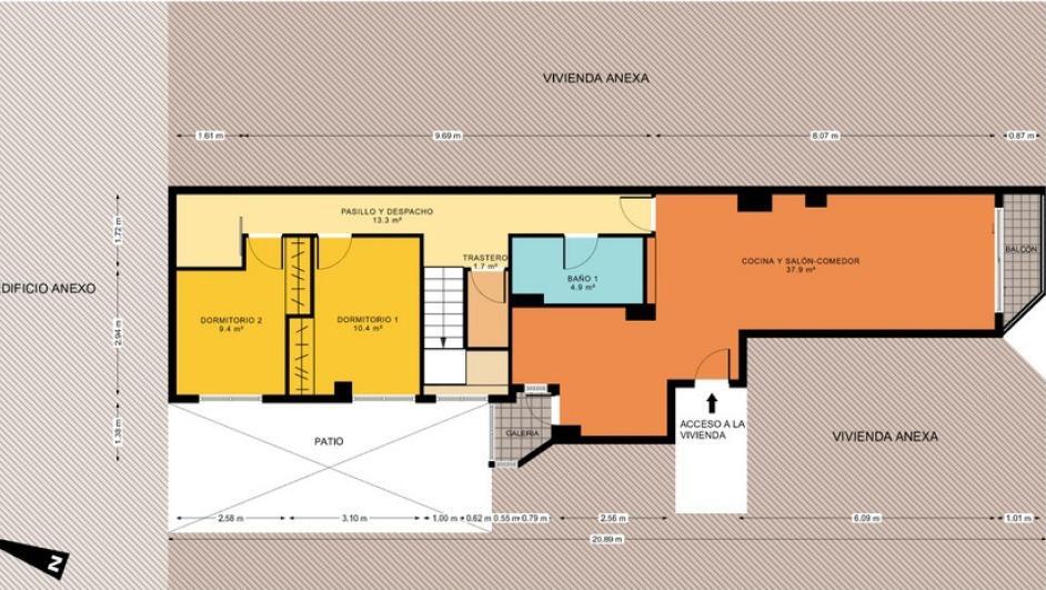 Un ático dúplex único