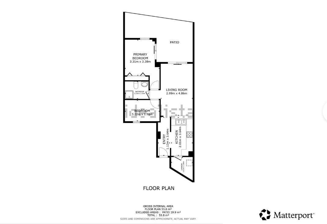 Bonito y moderno apartamento con jardín privado y piscina comunitaria en Roses