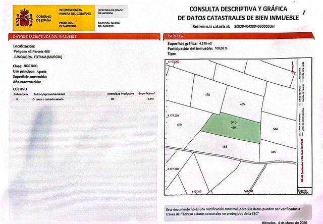 Suelo en venta, Los Pulios