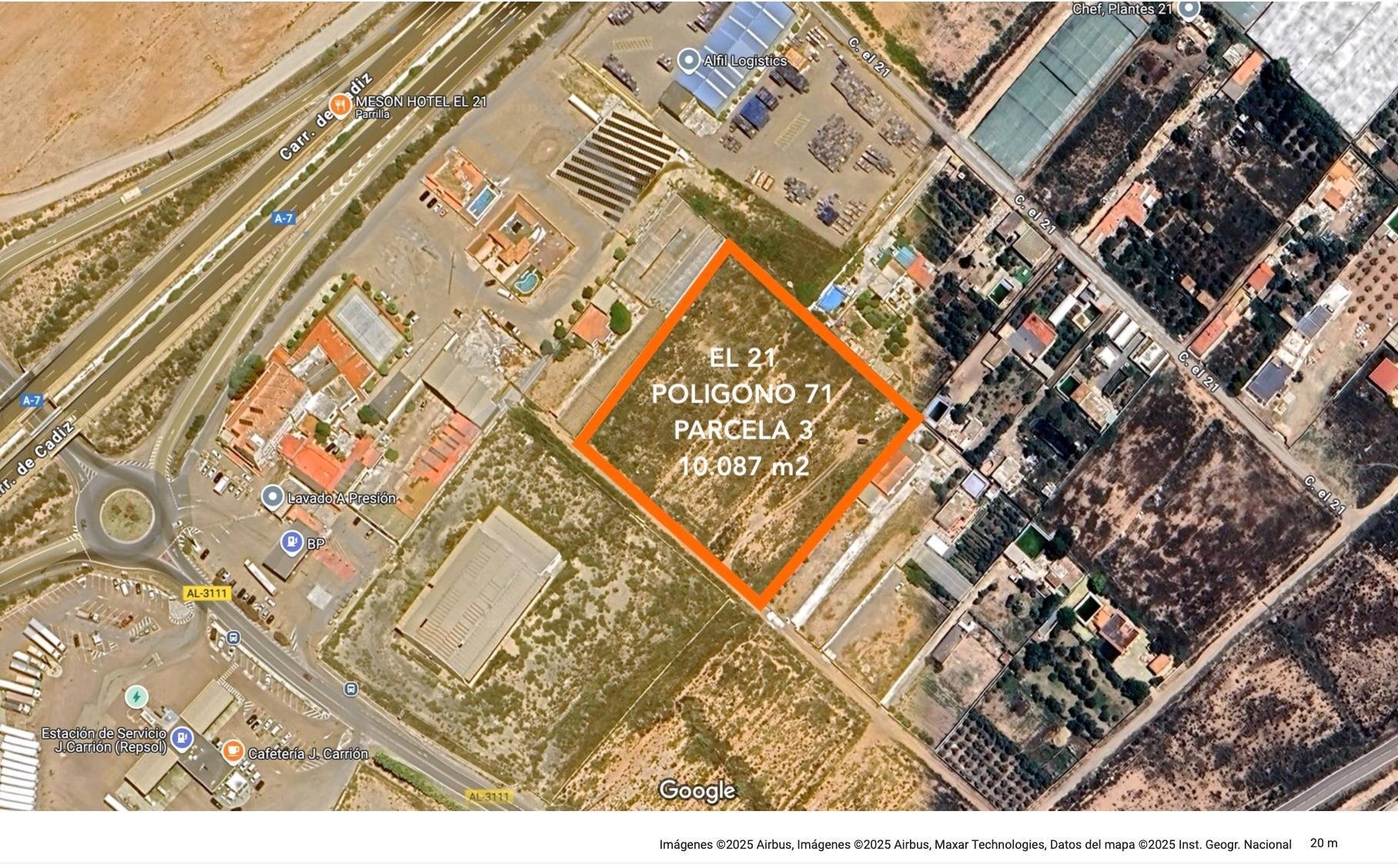 Parcela de UNA HECTÁREA para Invernar o para Explotación con A. E. S. N. U.