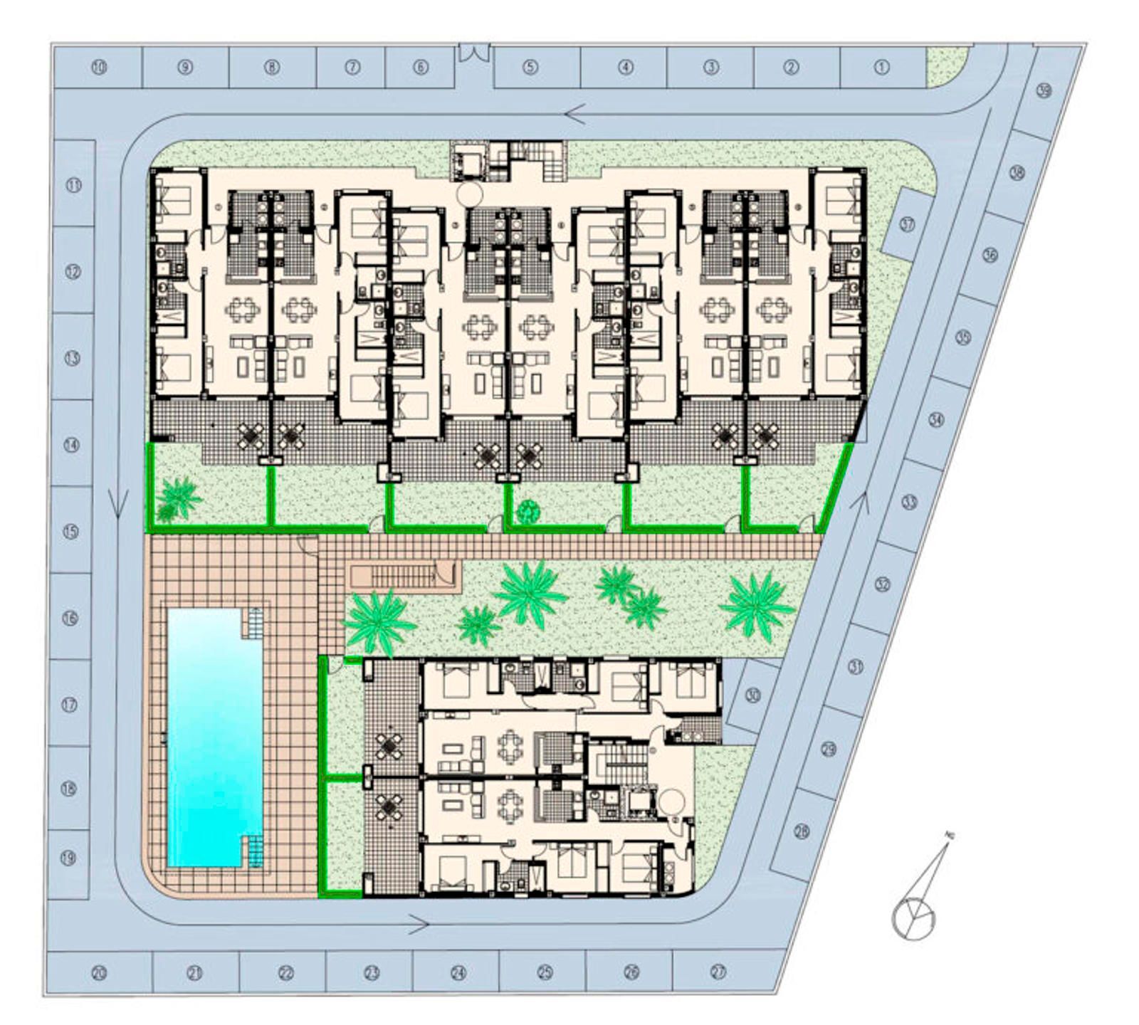 Edificio 1 y 2 pool