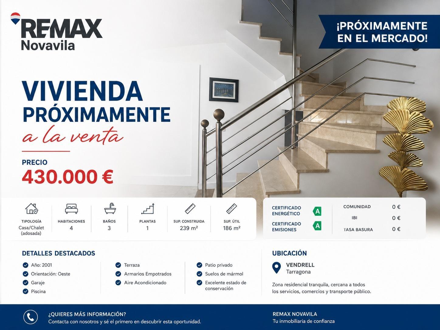 Chalet adosado en venta, El Vendrell, Tarragona, Tarragona